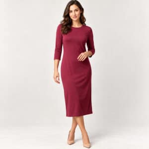 Women’s Long Sleeve Midi Dress